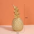 thumbnail image 2 of Piña decorativa dorada, adorno modelo de piña de resina, decoración artesanal moderna, sala de estar, vitrina, dormitorio, decoración de habitaciones, decoración de oficina, 2 of 7