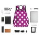 thumbnail image 4 of Fotbe Purlpe And White Polka Dot Mochila Ligera para Hombres y Mujeres - Duradera y Resistente al Agua, Ideal para Escuela, Trabajo, Viajes y Uso Diario, 4 of 7