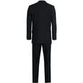 thumbnail image 2 of Men's Three Piece Premium Modern Fit Two Button Suit Black Pinstripe, 2 of 6