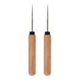 thumbnail image 1 of HILABEE 2 Pieces Leather Sewing Awl Needle Compact for Crochet Repairing Making Hole, 1 of 9