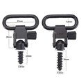 thumbnail image 3 of 2 pcs QD belt buckle quick release loop swivel bolt action wood screw type, 3 of 4