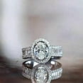 thumbnail image 2 of K-KED Gorgeous 925 Silver Filled Ring Cubic Zirconia Wedding Band Delicate Jewelry Size 6-10-7, 2 of 6