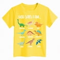 thumbnail image 4 of TOWED22 Boy's Graphic Tees Graphic Print Short Sleeve Crew Neck Summer T-Shirts Clothes for Teen Boys(Yellow,2-3 Y), 4 of 4