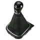 thumbnail image 1 of Juego de cubierta de palanca de cambio Manual de coche, 6 velocidades, apto para VW Golf 6 2009 - 2013, tono plateado negro, 1 of 1