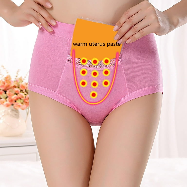 Glow in The Dark Lingerie Women's Large Textile Underwear Pocket For  Menstruation Warm Baby High Waist Anti Side Leakage Big Aunt Sanitary Pants  Underwear 