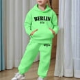 thumbnail image 6 of Gaexia Toddler Kids Long Sleeve Hoodie and Pants Set Soft Warm Pullover Outfit for Girls and Boys All Season Casual Playwear,Mint Green,12-13 Years, 6 of 7