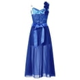 thumbnail image 4 of Linjinx Kids Girls Camisole Flower Girls Romper Dress Lace Wedding Princess Gown Royal Blue 8, 4 of 7
