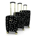 thumbnail image 2 of Jenni Chan Polka Dot 3-Piece Hardside Spinner Set, 2 of 8