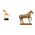 thumbnail image 1 of Figura de delfín,Colección de adornos de escritorio con figuras de delfines,Estatuas de caballos,Estatuas de caballos Figura de caballo Figura de caballo,Escultura de caballo Adornos de, 1 of 8