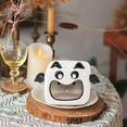 thumbnail image 4 of TOOPTY Halloween Candy Bowl, Ceramic Candle Holder with Lovely Desktop Ornament Design for Bedroom, Living Room Table Centerpieces, 4 of 6