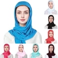 thumbnail image 2 of YUEHUA Chic Ready To Wear Hijab for Women, Muslim Adjustable Long Turban Undercap, Instant Scarf, Prayer Clothes for Girls, 2 of 3