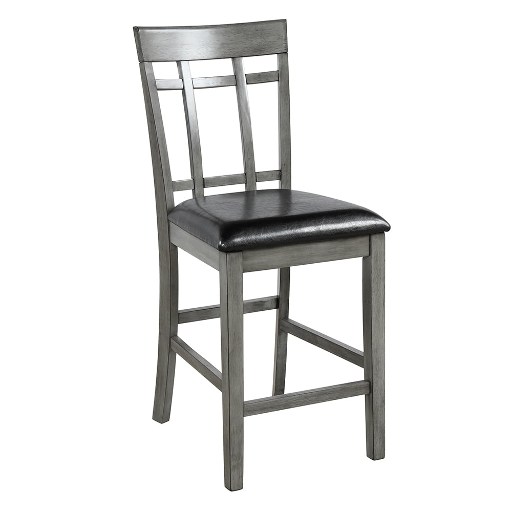 Kepooman 5 Pieces Vintage Counter-Height Dining Table Set, Antique Graywash Kepooman 5 Pieces Vintage Counter-Height Dining Table Set, Antique Graywash