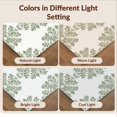 thumbnail image 7 of Design&I 2'x3' Washable Throw Rug Low Profile Daily Traffic Ready Accent Sage Cream Farmhouse Botanical Sprig Gentle Framing Bathroom for Hallway, Laundry Room, 7 of 7