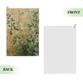 thumbnail image 2 of ONETECH Watercolor Eucalyptus Leaves Golf Towel 24x16in Great Gift Idea 1PC, 2 of 7