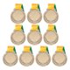 thumbnail image 1 of Medallas Premio 10 Piezas Oro/plata/medalla Bronce Con Cinta Cuello para Juegos Deportivos, 1 of 9