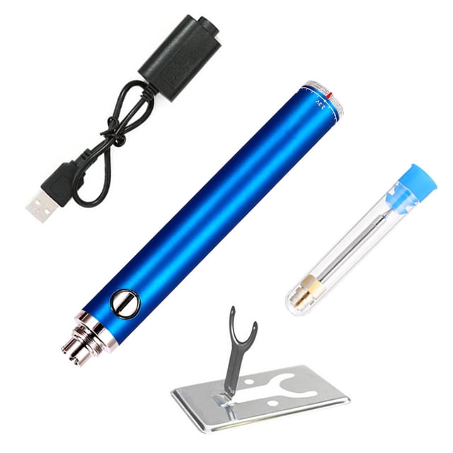 USB Soudure Fer Mini Circuit Imprimé Sans Fil Rechargeable Outil de Soudage à la Main Artisans Électricien Intérieur Extérieur Bleu