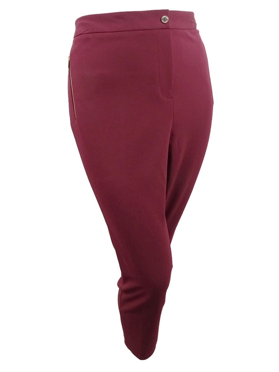 calvin klein skinny crepe pants