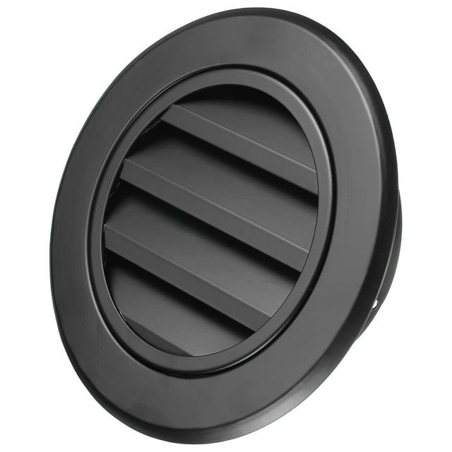 Rejillas de Soffit Uxcell de 6 Pulgadas, Cubierta de Ventilación de Aire de Aluminio con Malla de Pantalla, Cubierta de Rejilla con Louver para Montaje en Pared y Techo, Negra
