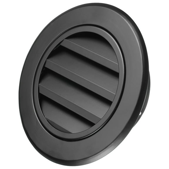 Uxcell Soffit Vents 6 Inch, Aluminum Air Vent Cover with Screen Mesh, Louvered Grille Cover for Wall, Ceiling Mount, Black