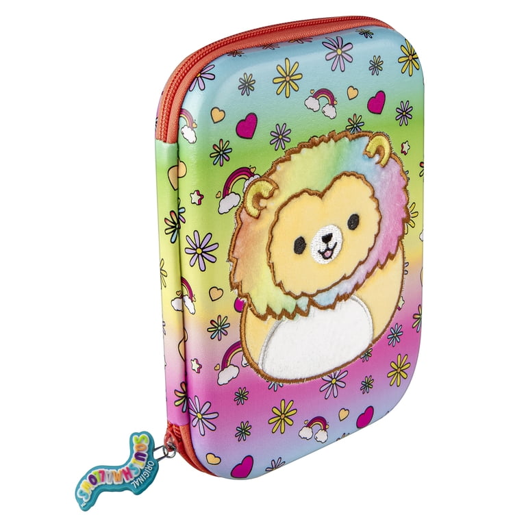 Squishmallows New Leonard the Lion Pencil Box, Hard Case, Multi