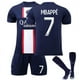 thumbnail image 1 of 2223 Paris Saint-Germain Messi Jersey Home No. 10 Neymar Mbappé No. 7 PSG Camiseta de fútbol para niños, 1 of 3