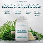 Nootropic Mushroom Formula with Bacopa Monnieri, 3 Bottles