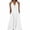 White, variant on YuXingFu Sundresses for Women Midi Cotton Maxi V Neck Plus Size Sleeveless Maxi Casual Summer White S