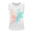 thumbnail image 5 of ICHUANYI Womens Tank Tops Loose Fit Casual Sleeveless Tops Non-Positioned Print Trendy Summer Tops Clothes Outfits, 5 of 6