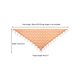 thumbnail image 3 of Chales y envolturas INSPIRE CHIC para vestidos de noche, bufandas triangulares de encaje con flecos para bodas y fiestas formales 70.9"x27.6" color camello, 3 of 5
