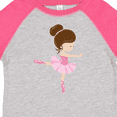 thumbnail image 4 of Inktastic Ballerina, Ballet Girl, Ballet Dance, Brown Hair Girls Toddler T-Shirt, 4 of 5