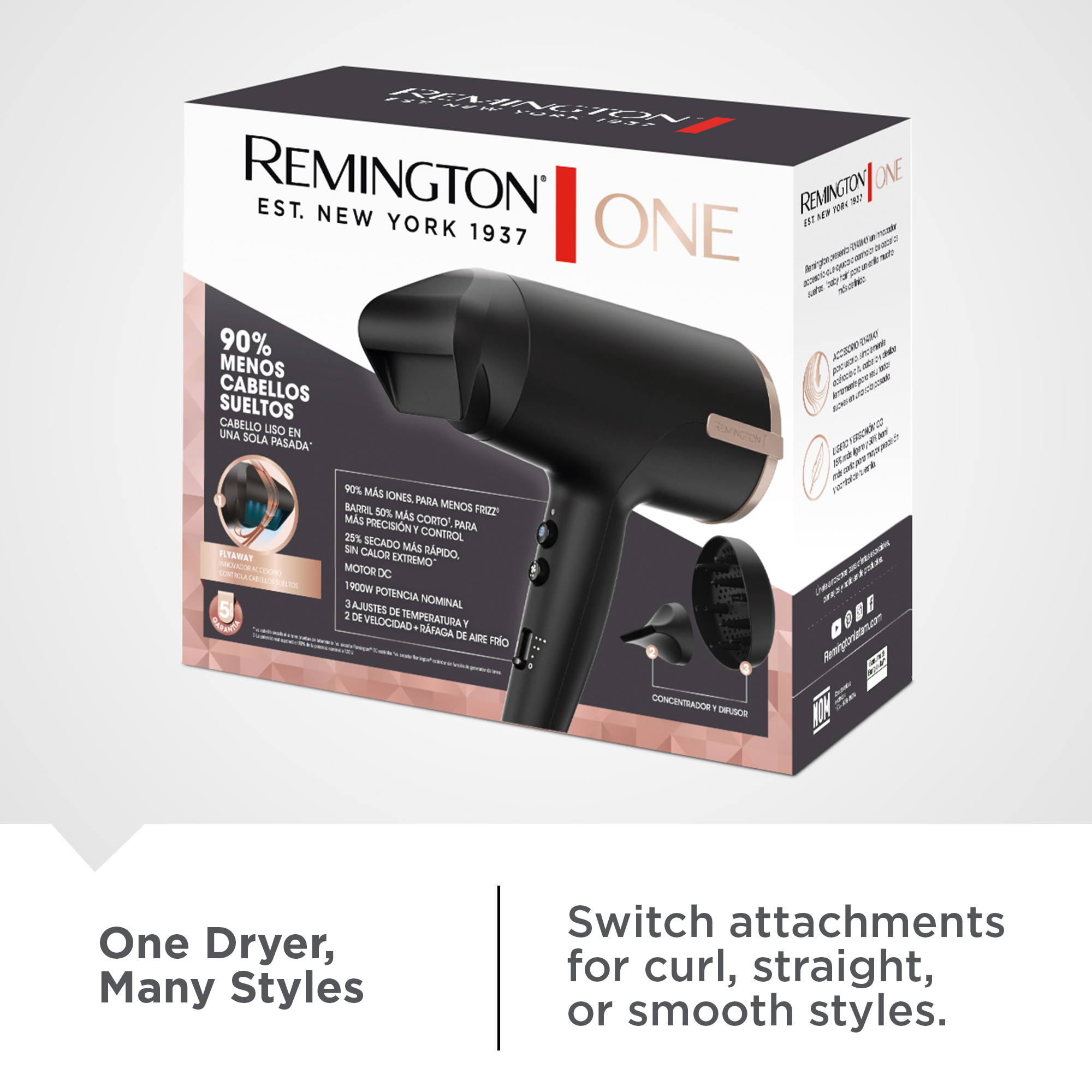 Remington ONE Ionic Hair Dryer with Diffuser photo 5