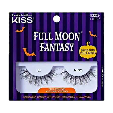 KISS Full Moon Fantasy, False Eyelashes, Wicked Gorgeous, 12 mm, 1 Pair