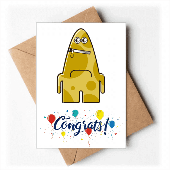 Cartes de Félicitations de Mariage Monstre Jaune Alien Universe