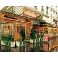thumbnail image 2 of Zeny Cieslikowski 34x28 Gallery Wrapped Canvas Wall Art Titled - Bistro de la Gare, 2 of 4