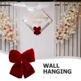 thumbnail image 4 of Gran lazo rojo trenzado con colas para decorar el árbol de Navidad y coronas navideñas, decoración para la puerta de entrada., 4 of 7