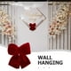 thumbnail image 4 of Gran lazo rojo trenzado con colas para decorar el árbol de Navidad y coronas navideñas, decoración para la puerta de entrada., 4 of 7