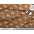 thumbnail image 2 of Soimoi Cotton Cambric Fabric Leaves & Floral Artistic Fabric Prints by Yard 56 Inch Wide, 2 of 3