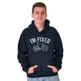 thumbnail image 5 of I'm Fixed Bike Gear Riding Cyclist Hoodie Hooded Sweatshirt Men Brisco Brands M, 5 of 6