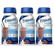 Ensure Original Nutrition Nutrition Nutrition Shake With 9g of Protein, Meal Replacement Shakes, Milk Chocolate, 8 Fl Oz, 24 Count (Pack of 4)
