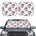 thumbnail image 2 of Saiise Cute Poodle Dog for Foldable Car Sun Shades (2-Pack) Offer Sun Protection with an Easy-fold Design for Convenient Windshield Shading-Large, 2 of 6
