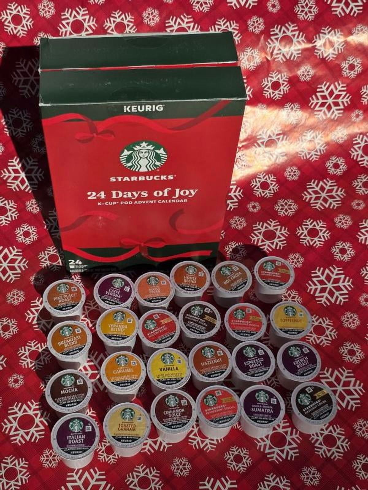 Starbucks Advent Calendar Keurig Exclusive Holiday 24 K Cups Pods
