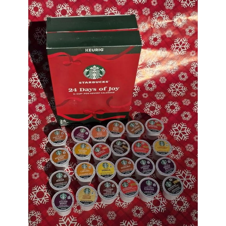 Starbucks Advent Calendar Keurig Exclusive Holiday 24 K Cups Pods