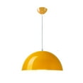 thumbnail image 1 of Glossy Dome Colorful Pendant Light Fixture, Minimalism Semicircle Metal Aluminum Pendant Lamp, Retro Ceiling Pendant Light, Pendant Lighting for Kitchen Island Dining Room Table, 1 of 7