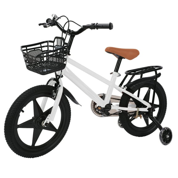 14 Inch 18 Inch Kids Bike with Light Up Training Wheels Kids' Bicycle for Boys Girls Age 6-14 Years, Children Bikes, Multiple Colors