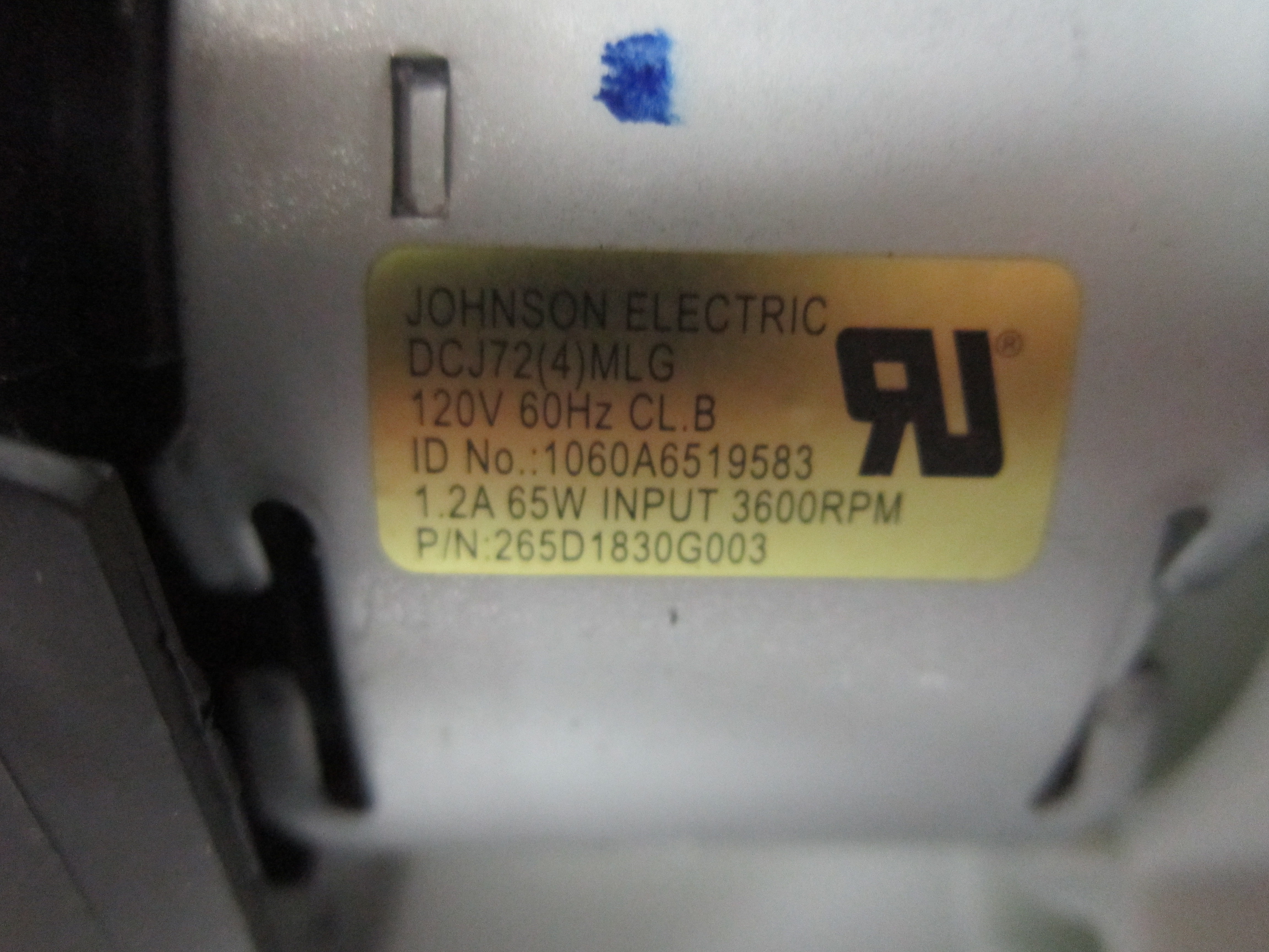 GE Dishwasher Circulation Pump 265D1830G003 (j)