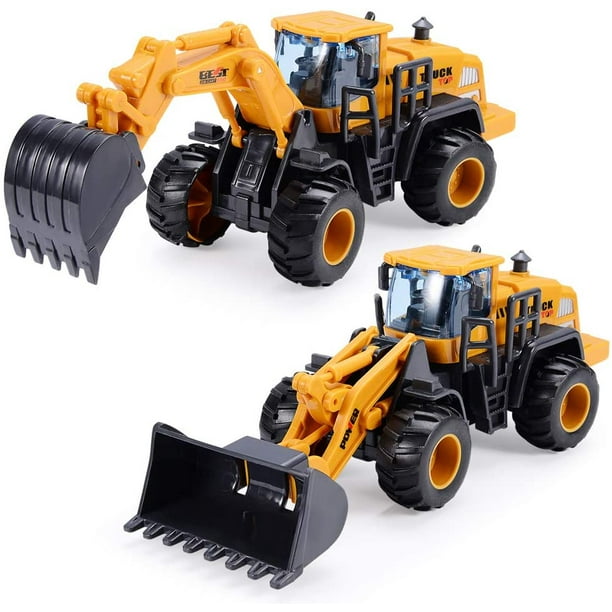 Construction Toys for 3 Year Old Boys, 2 Pack with Excavator Toy