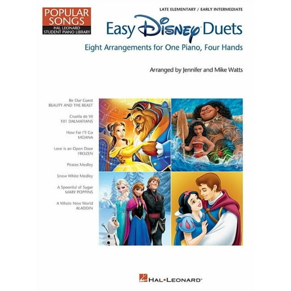 Easy Disney Duets - Popular Songs Series: Nfmc 2024-2028 Selection Late Elementary/Early Intermediate Level, (Paperback)
