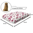 thumbnail image 2 of Butterfly Pet Bed, Mothers Day Spring Themed Blossoming Nature Image Poppy Flowers Print, Resistant Pad for Dogs and Cats Cushion with Removable Cover, 24" x 39", Pink Reseda Green Blue, by Ambesonne, 2 of 4