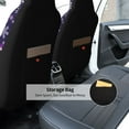 thumbnail image 5 of Uemuo Christmas Purple Snowflakes Pattern Car Seat Covers for Front Seats Waterproof Seat Covers for Cars, Universal Auto Front Seats Protector Fits for Car-1, 5 of 6