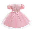 thumbnail image 2 of Kids Girls Flower Princess Dress Lace Birthday Bridesmaid Party Dresses, 2 of 7